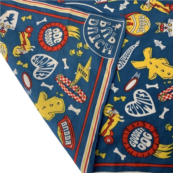 Dutch Bros Dutch Pup Bandana Scarf DB RARE 1992 NEW National Dog Day - Picture 4 of 9
